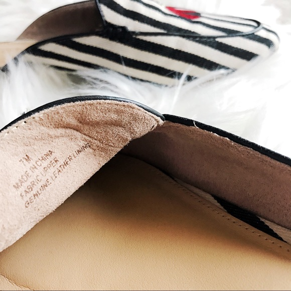 TALBOTS Ryan Striped Mules with Ladybug - Picture 3 of 6